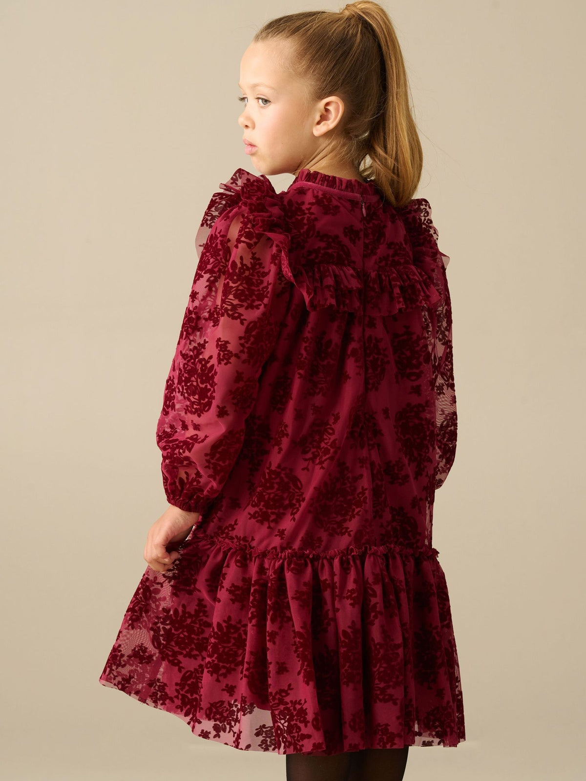 Dsiney Kidz - Angel & Rocket Red Nova Flocked Mesh Dress image 2