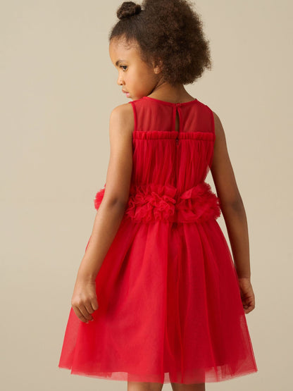 Dsiney Kidz - Angel & Rocket Red Kaitlyn Ruffle Waist Mesh Dress image 2