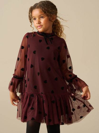 Dsiney Kidz - Angel & Rocket Red Heart Neve Mesh Dress image 1