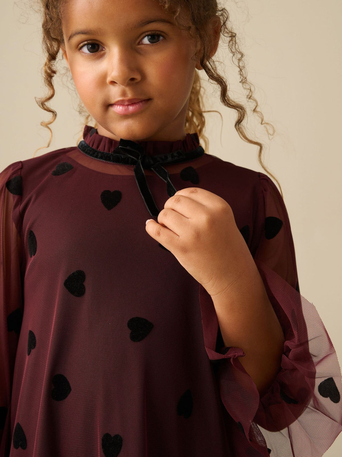 Dsiney Kidz - Angel & Rocket Red Heart Neve Mesh Dress image 5