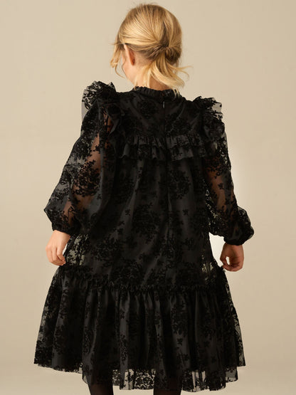 Dsiney Kidz - Angel & Rocket Black Nova Flocked Mesh Dress image 2