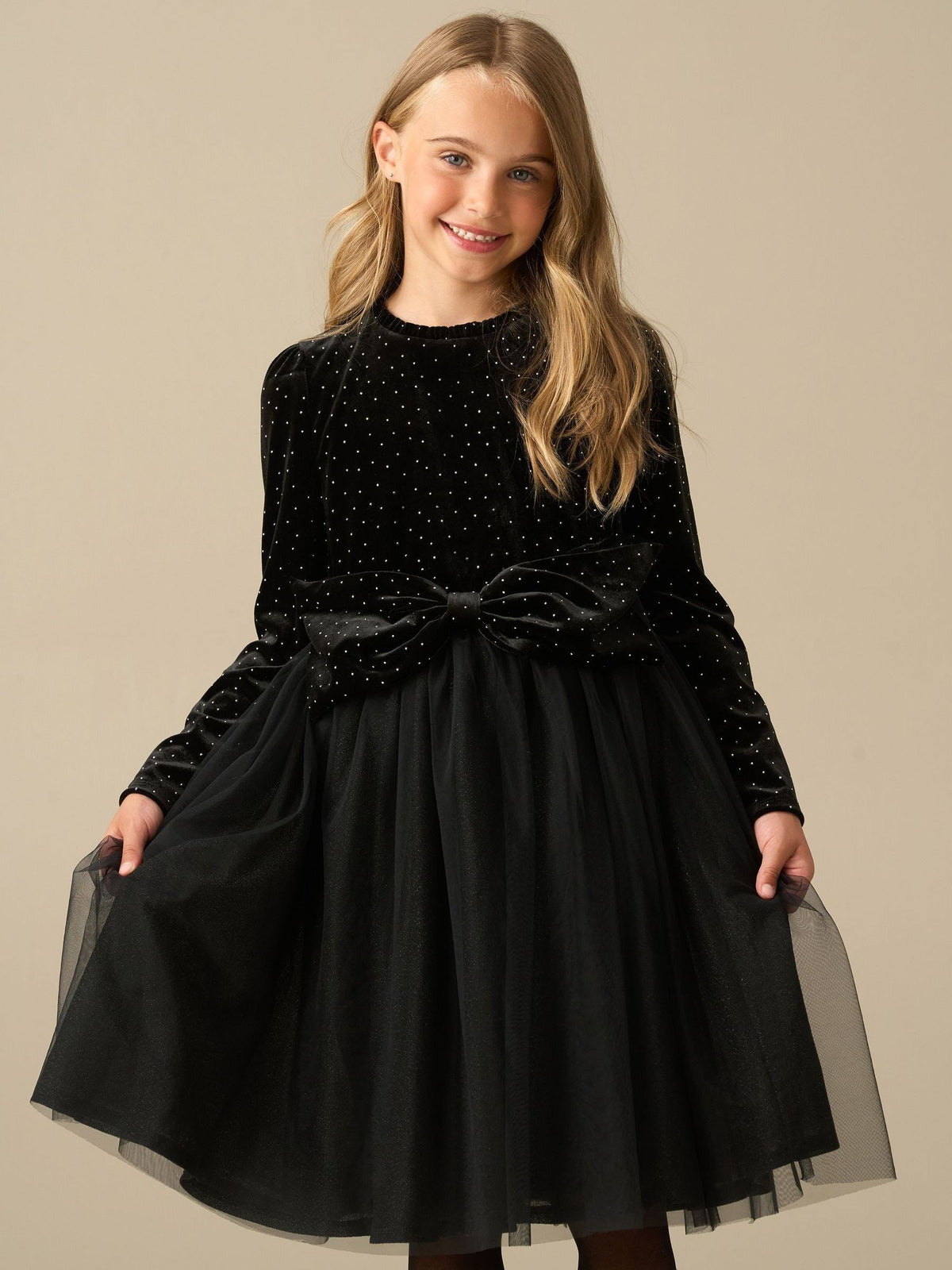 Dsiney Kidz - Angel & Rocket Black Elsie Velvet Tulle Dress image 1