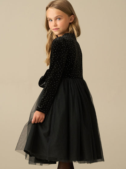Dsiney Kidz - Angel & Rocket Black Elsie Velvet Tulle Dress image 3