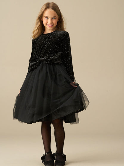 Dsiney Kidz - Angel & Rocket Black Elsie Velvet Tulle Dress image 5