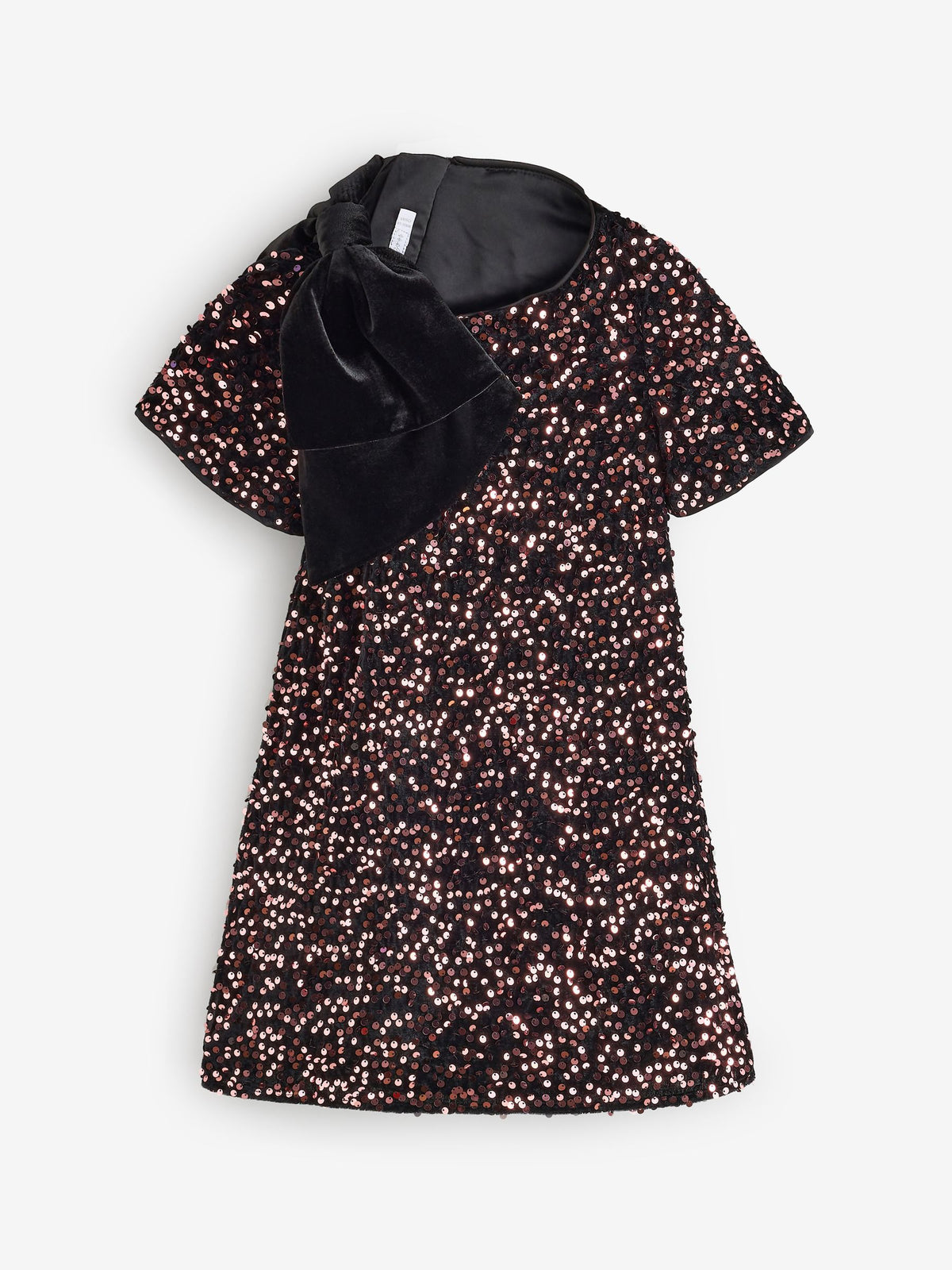 Dsiney Kidz - Angel & Rocket Pink Macie Bow Shoulder Sequin Dress image 5