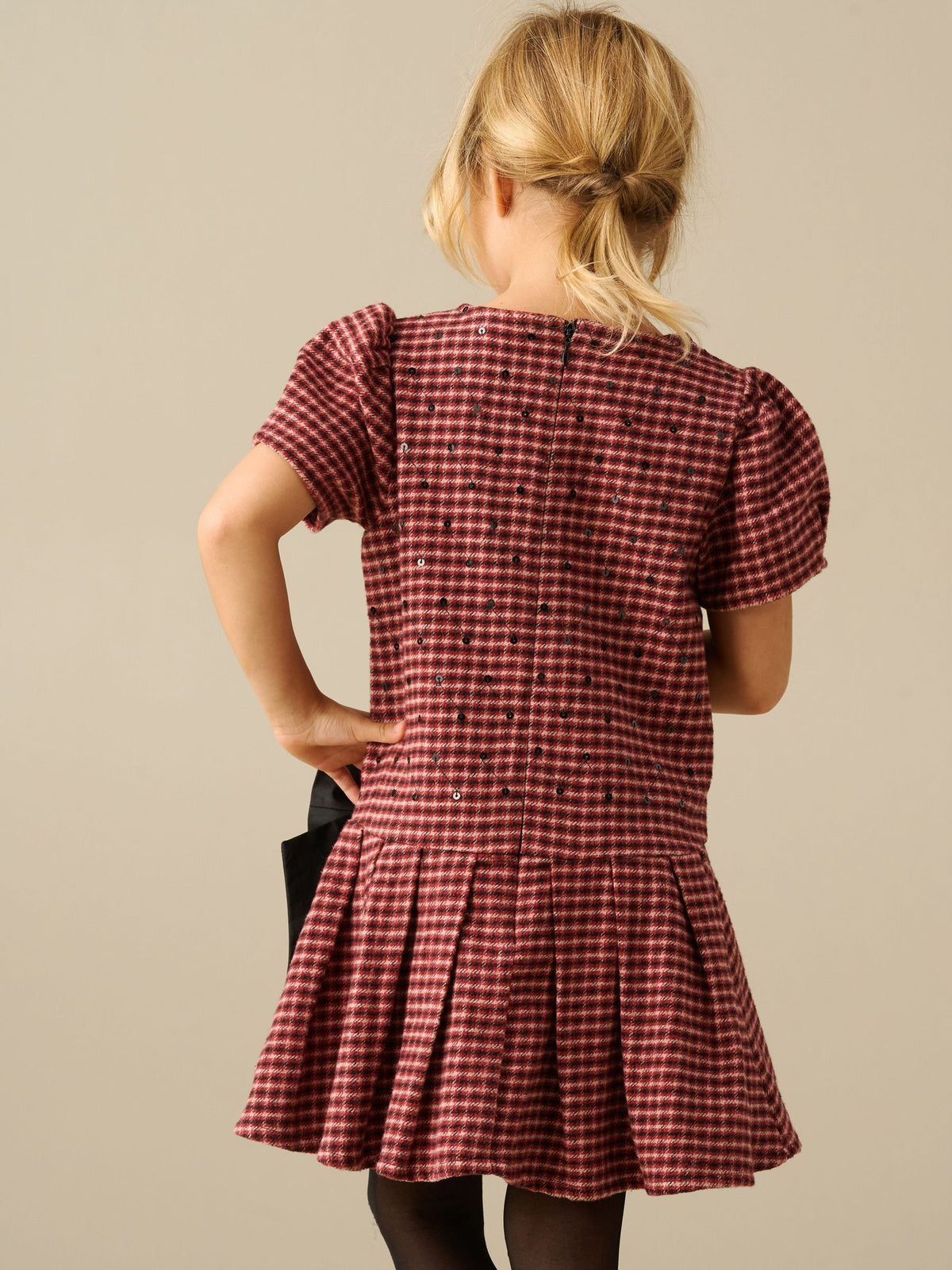 Dsiney Kidz - Angel & Rocket Red Zoe Check Bow Dress image 2