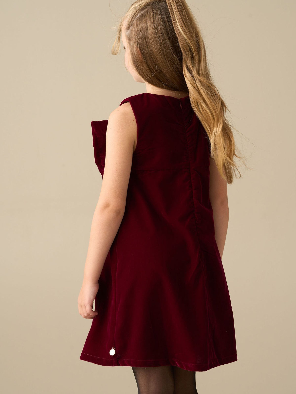Dsiney Kidz - Angel & Rocket Red Clea Velvet Bow Shift Dress image 2