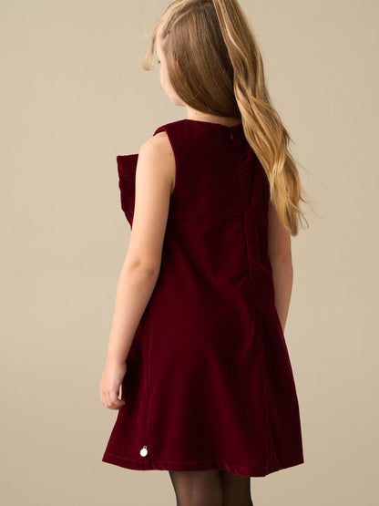 Dsiney Kidz - Angel & Rocket Red Clea Velvet Bow Shift Dress image 2