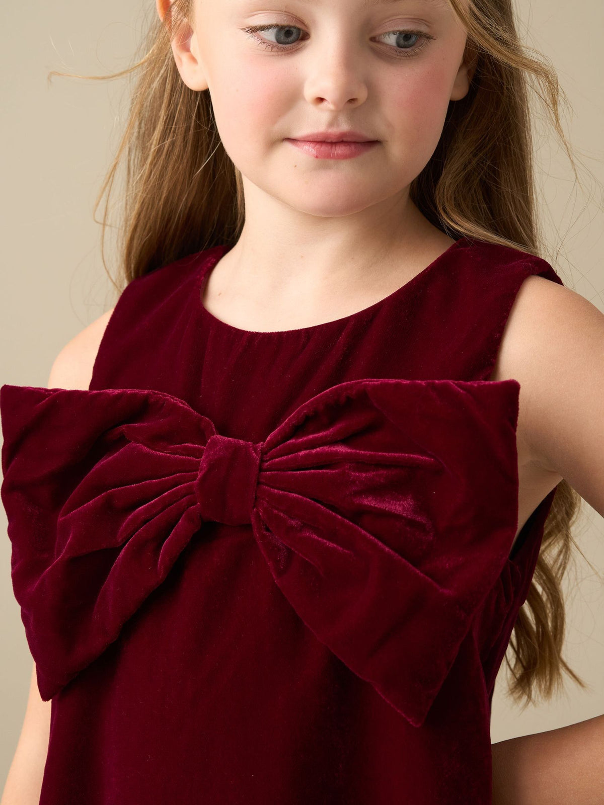 Dsiney Kidz - Angel & Rocket Red Clea Velvet Bow Shift Dress image 4