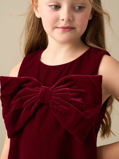 Dsiney Kidz - Angel & Rocket Red Clea Velvet Bow Shift Dress image 4