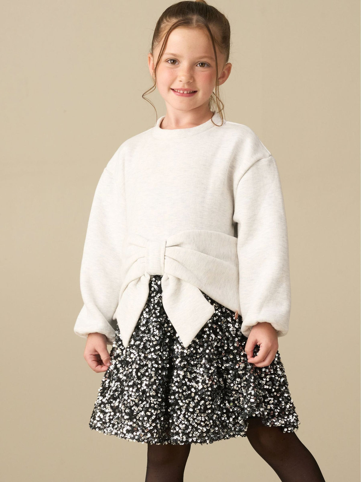 Dsiney Kidz - Angel & Rocket Grey Ella Sequin Sweat Dress image 1