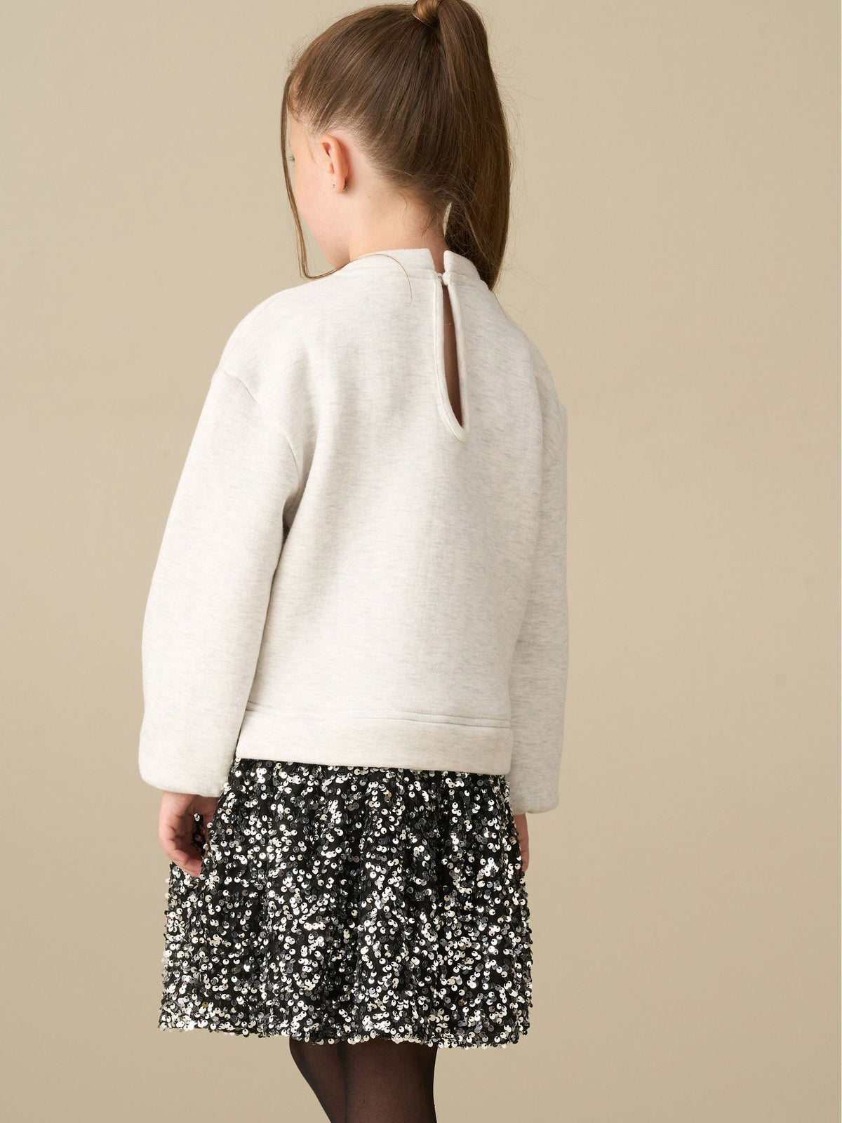 Dsiney Kidz - Angel & Rocket Grey Ella Sequin Sweat Dress image 2