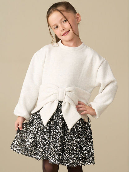 Dsiney Kidz - Angel & Rocket Grey Ella Sequin Sweat Dress image 3