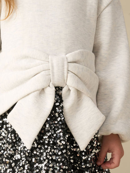 Dsiney Kidz - Angel & Rocket Grey Ella Sequin Sweat Dress image 4