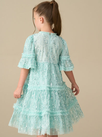 Dsiney Kidz - Angel & Rocket Green Penny Sequin Dress image 2
