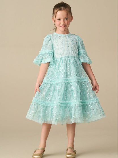 Dsiney Kidz - Angel & Rocket Green Penny Sequin Dress image 5