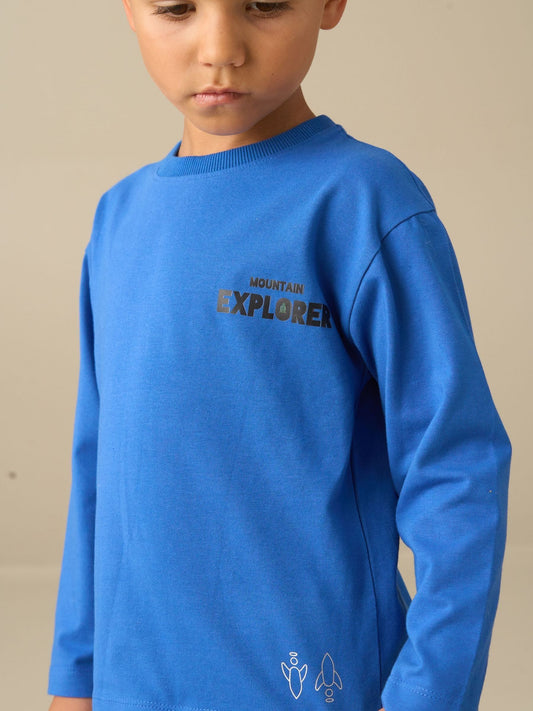 Angel & Rocket Blue Chase Graphic Pyjamas Set - image 2