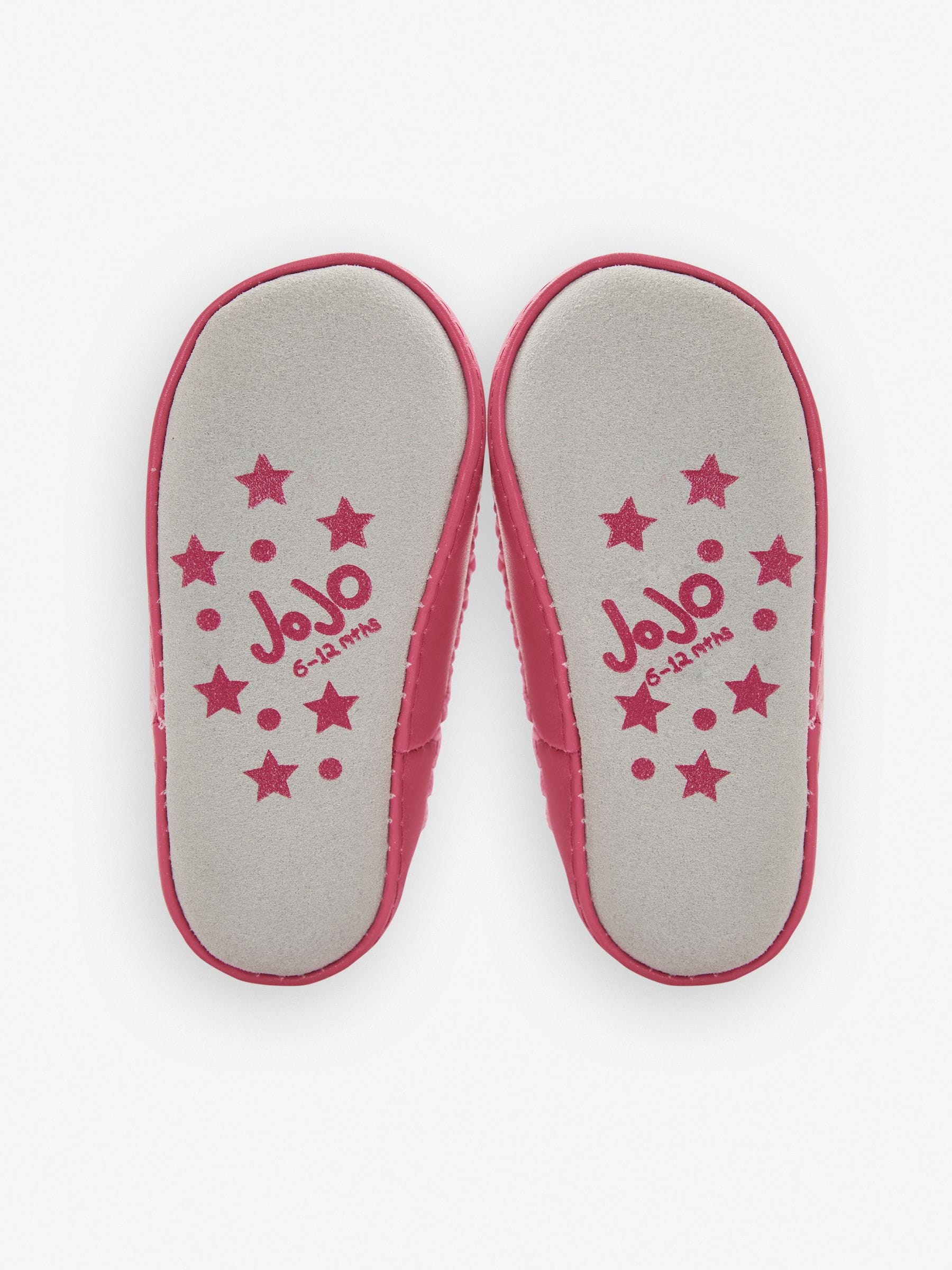 JoJo Maman Bébé Pink Mouse Mouse Moccasin Slipper Socks image 2