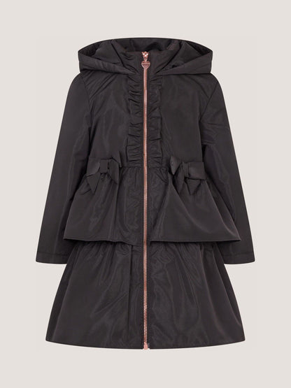 Dsiney Kidz - Monsoon Black Bow Ruffle Shower Resistant Jacket image 1