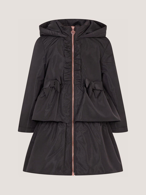 Dsiney Kidz - Monsoon Black Bow Ruffle Shower Resistant Jacket image 1