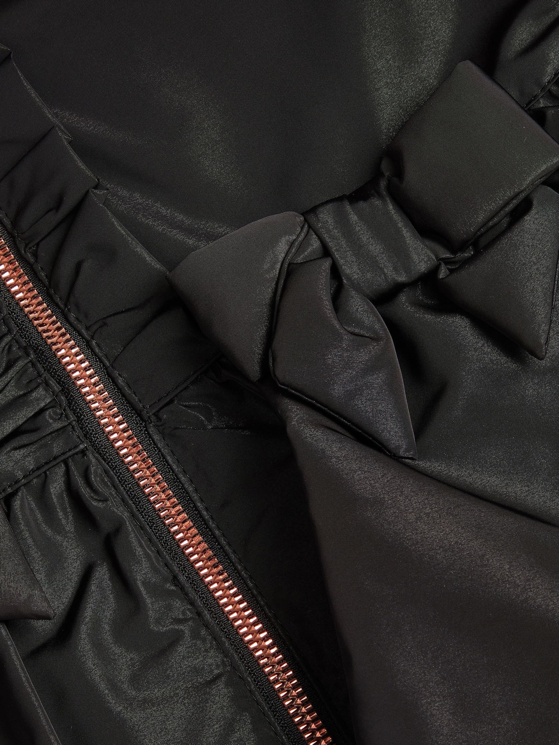 Dsiney Kidz - Monsoon Black Bow Ruffle Shower Resistant Jacket image 3