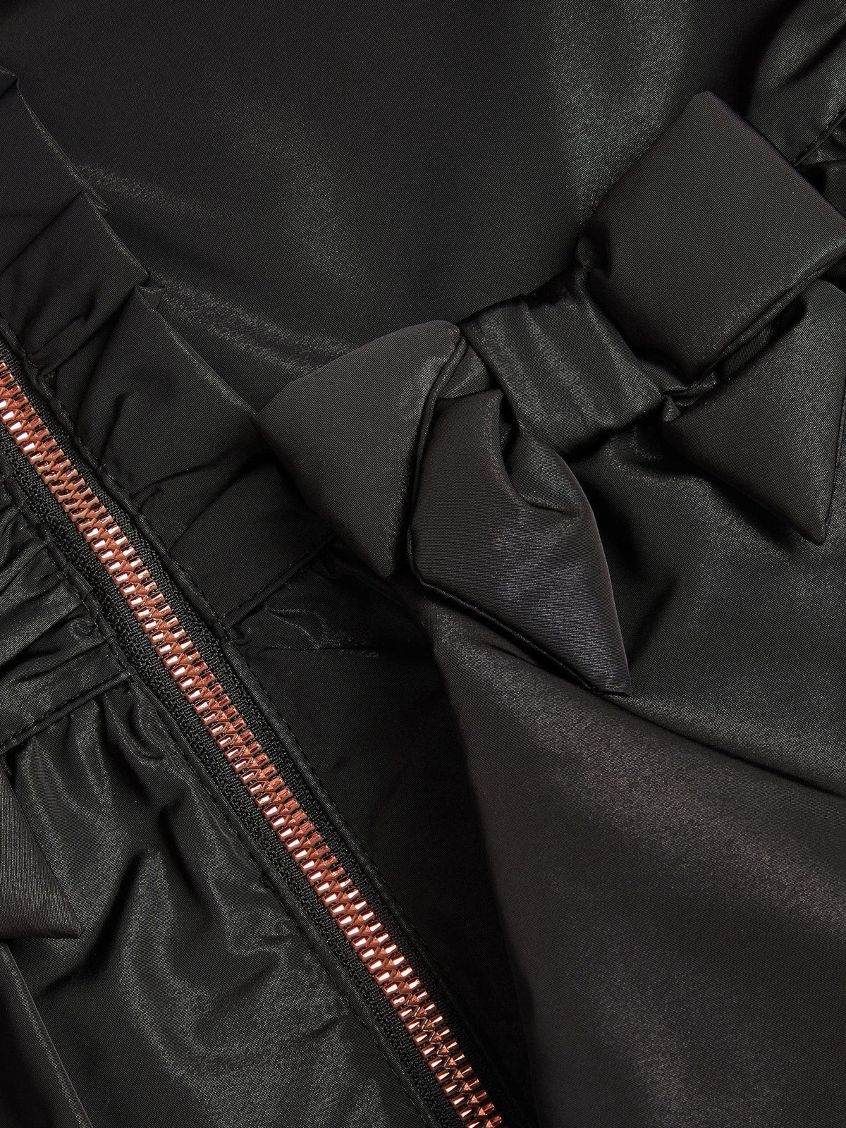 Dsiney Kidz - Monsoon Black Bow Ruffle Shower Resistant Jacket image 3