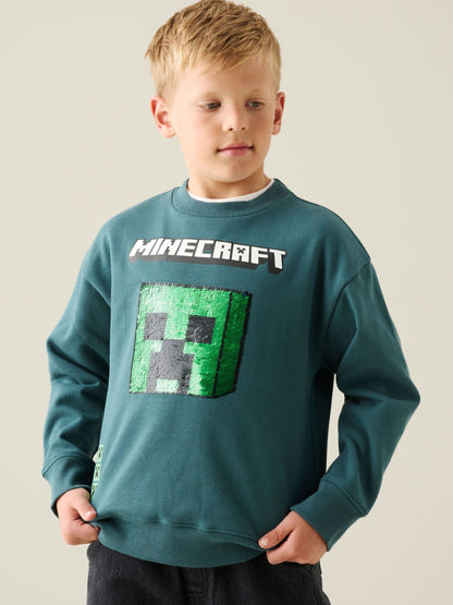 Dsiney Kidz - Angel & Rocket Green Minecraft Sweatshirt image 1