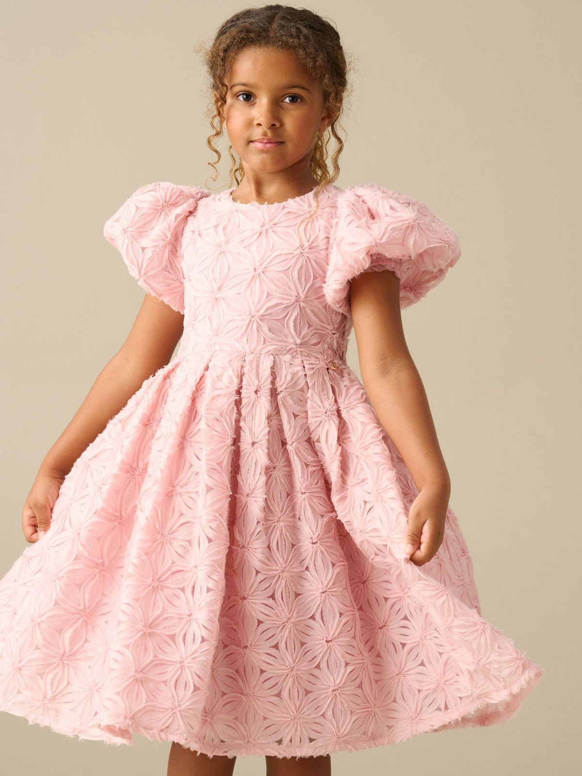 Dsiney Kidz - Angel & Rocket Pink Layla Flower Dress image 5