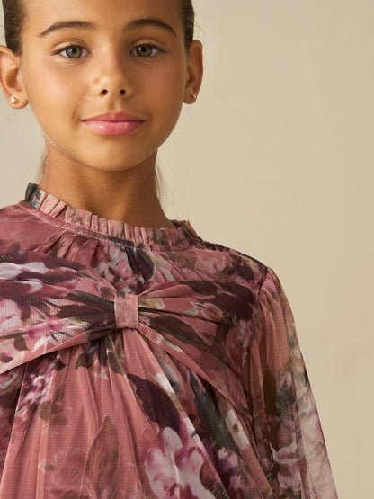 Angel & Rocket Pink Leia Floral Mesh Dress - image 3