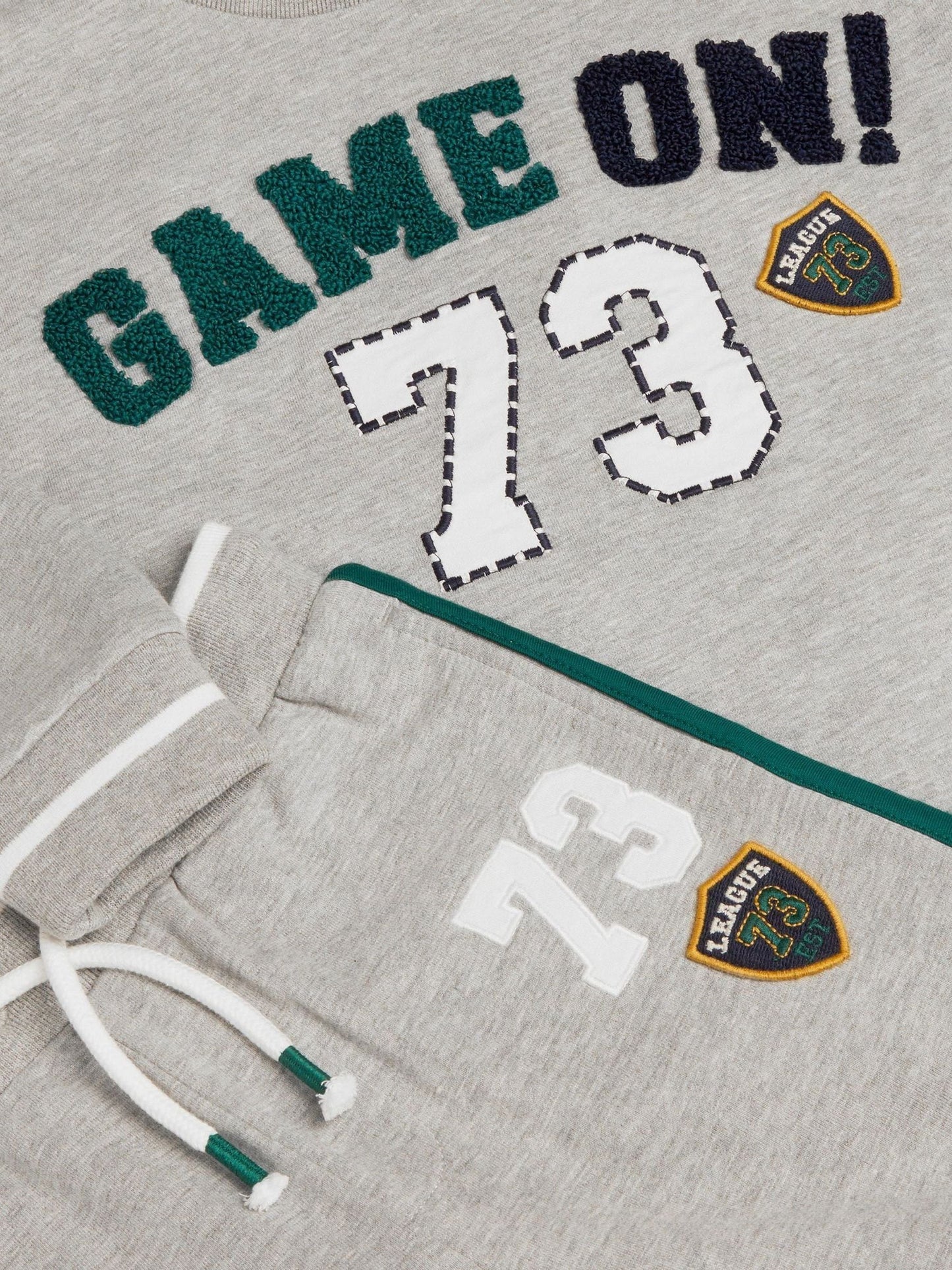 Dsiney Kidz - Monsoon Grey Game On Sweatshirt & Joggers Set image 2