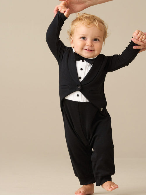 Dsiney Kidz - Angel & Rocket Black Stanley Tuxedo Romper image 1
