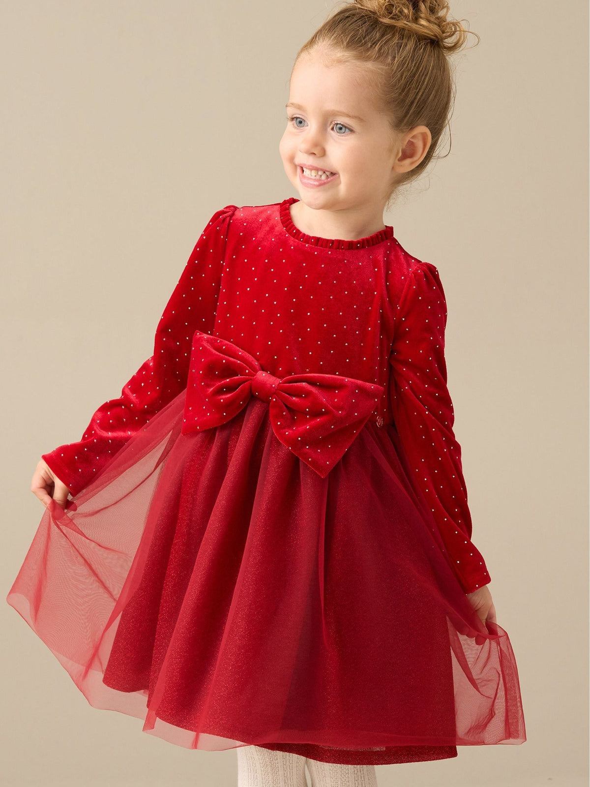 Dsiney Kidz - Angel & Rocket Red Elsie Velvet Tulle Dress image 1