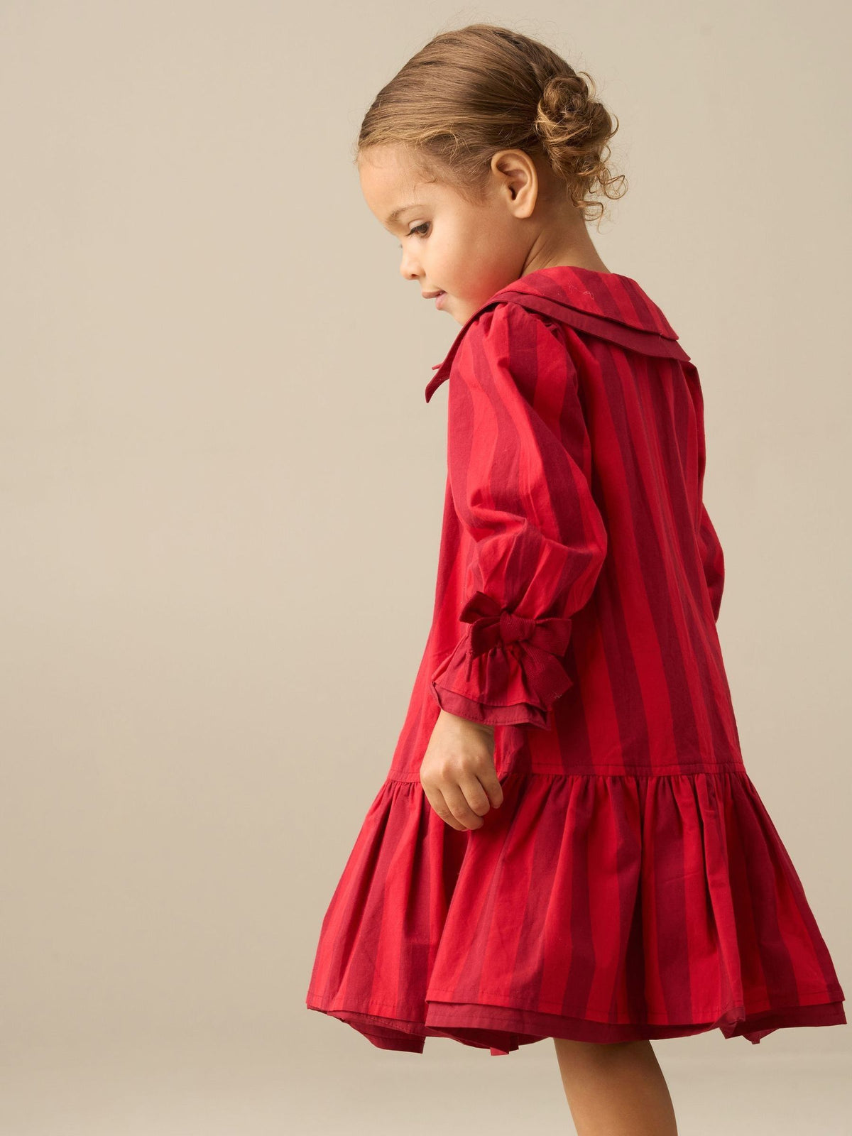 Dsiney Kidz - Angel & Rocket Pink Frankie Stripe Double Collar Dress image 2