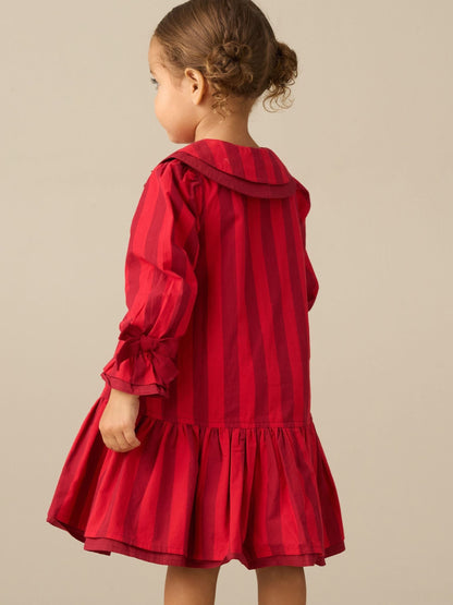 Dsiney Kidz - Angel & Rocket Pink Frankie Stripe Double Collar Dress image 3