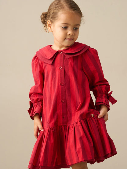 Dsiney Kidz - Angel & Rocket Pink Frankie Stripe Double Collar Dress image 4