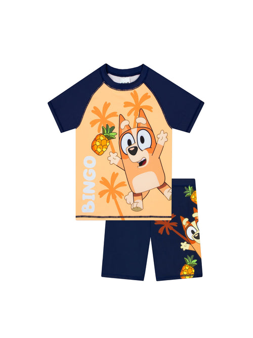 Character Orange Bluey Bingo Swim Shorts And Rash Guard image 1