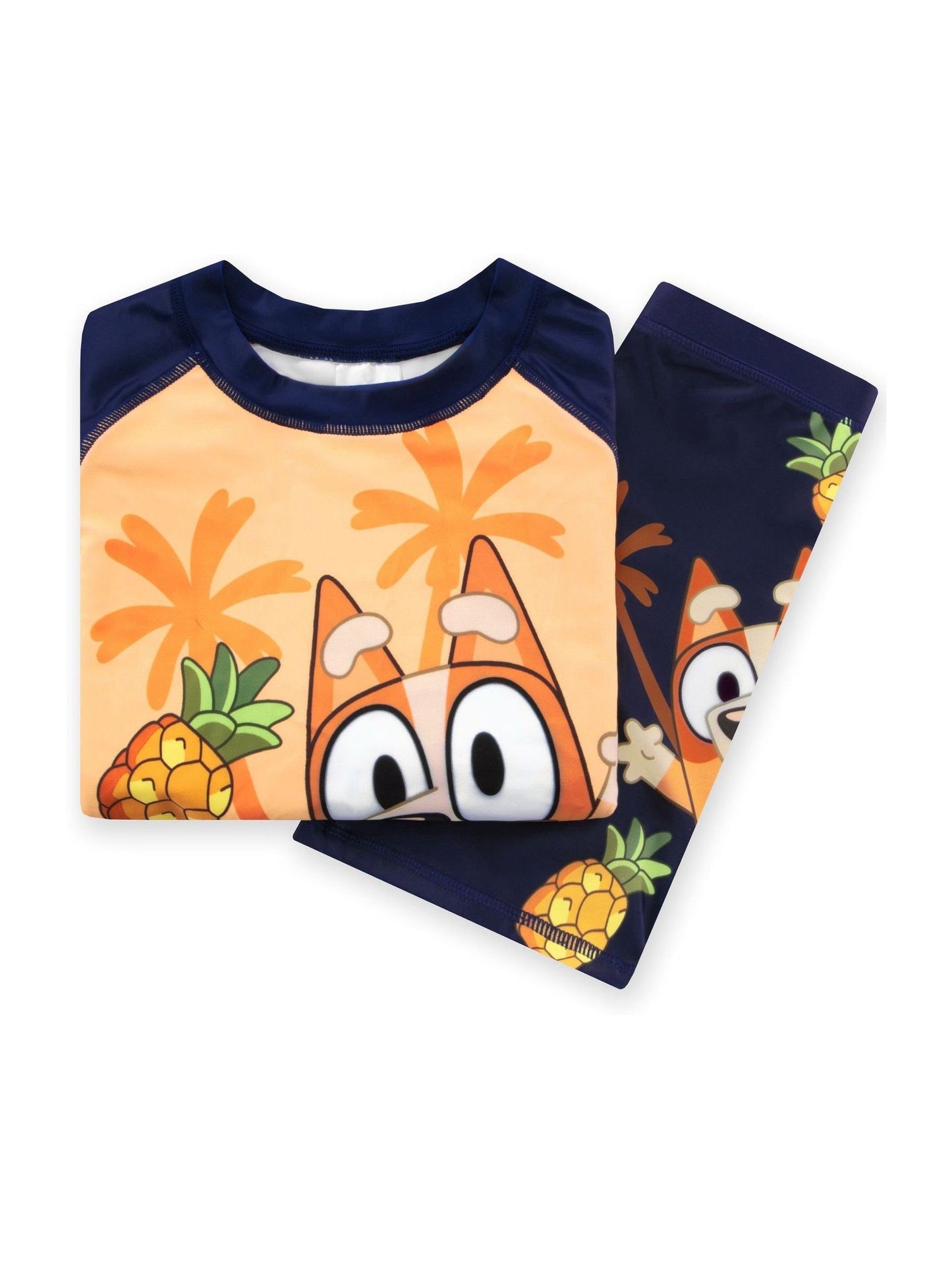 Character Orange Bluey Bingo Swim Shorts And Rash Guard image 5