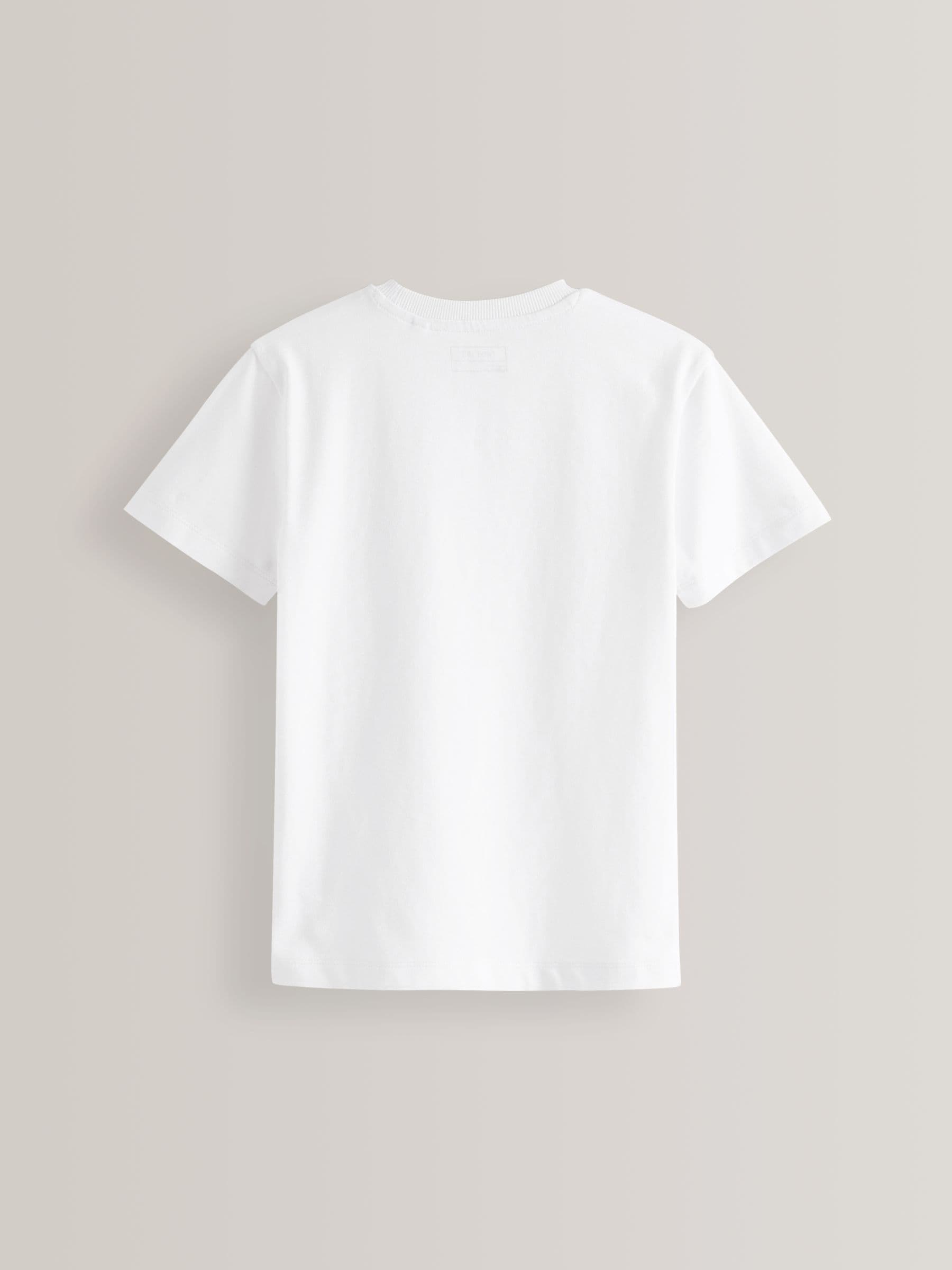 Dsiney Kidz - White Regular Fit Short Sleeve T-Shirt (3-16yrs) image 6