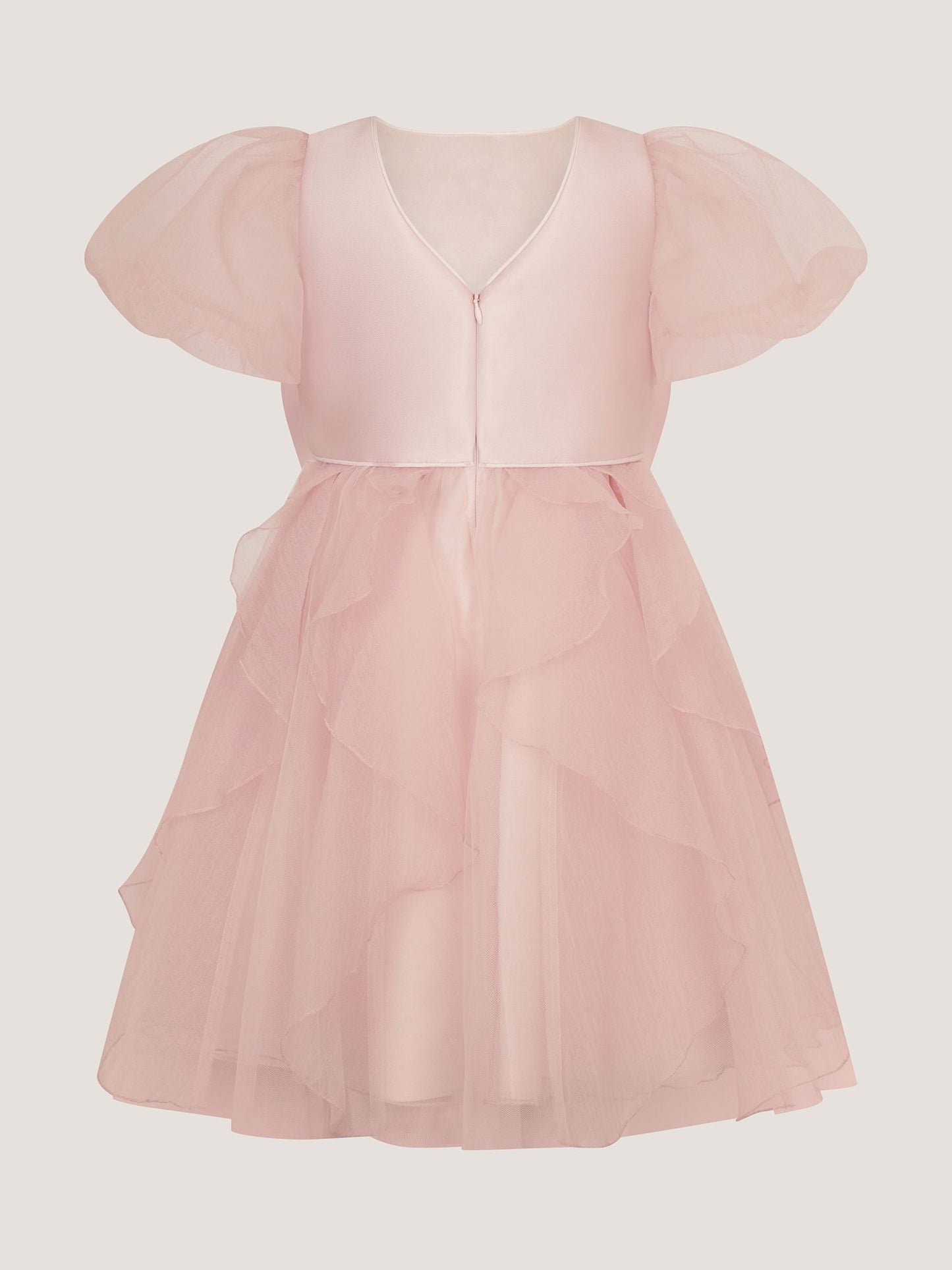 Dsiney Kidz - Monsoon Pink Raphela Puff Sleeve Bow Party Dress image 3
