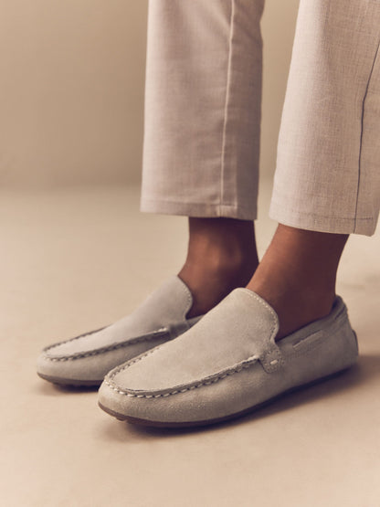 Suede Stone Standard Fit (F) Loafers image 3
