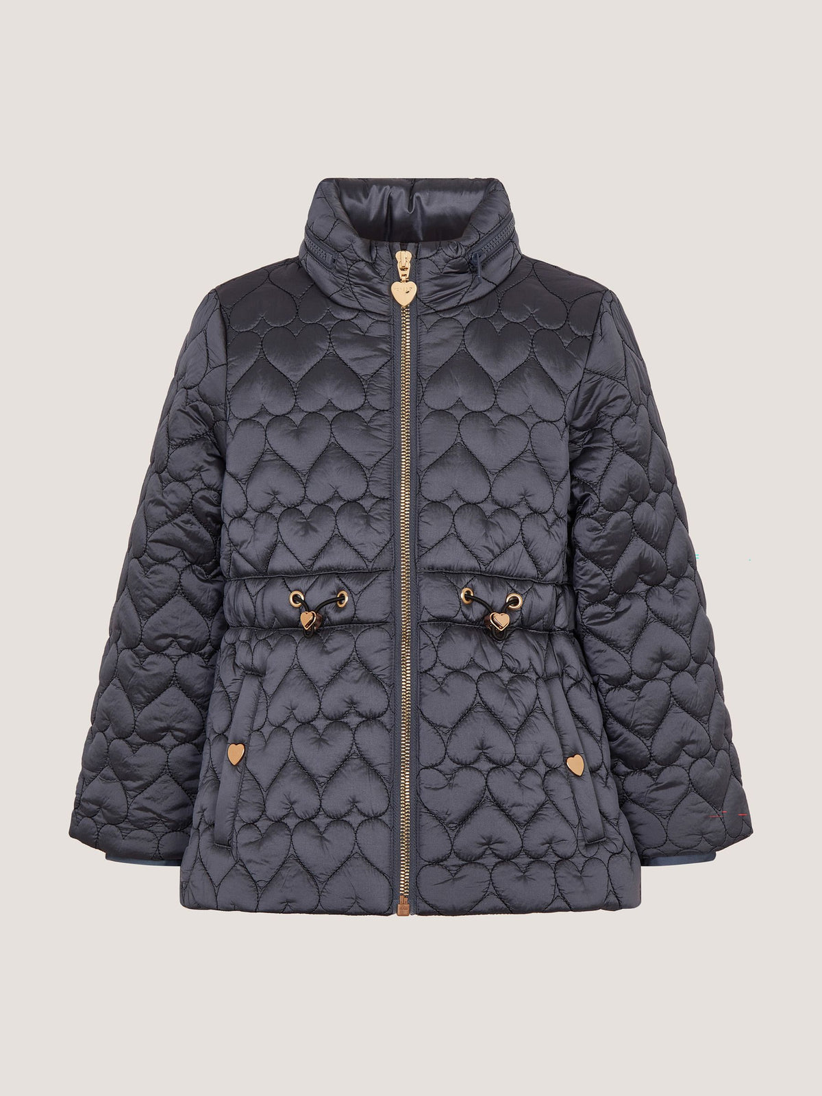 Dsiney Kidz - Monsoon Blue Heart Quilted Shower Resistant Coat image 2