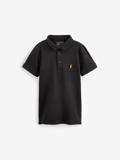 Dsiney Kidz - Stag Black Short Sleeve Polo Shirt (3-16yrs) image 1