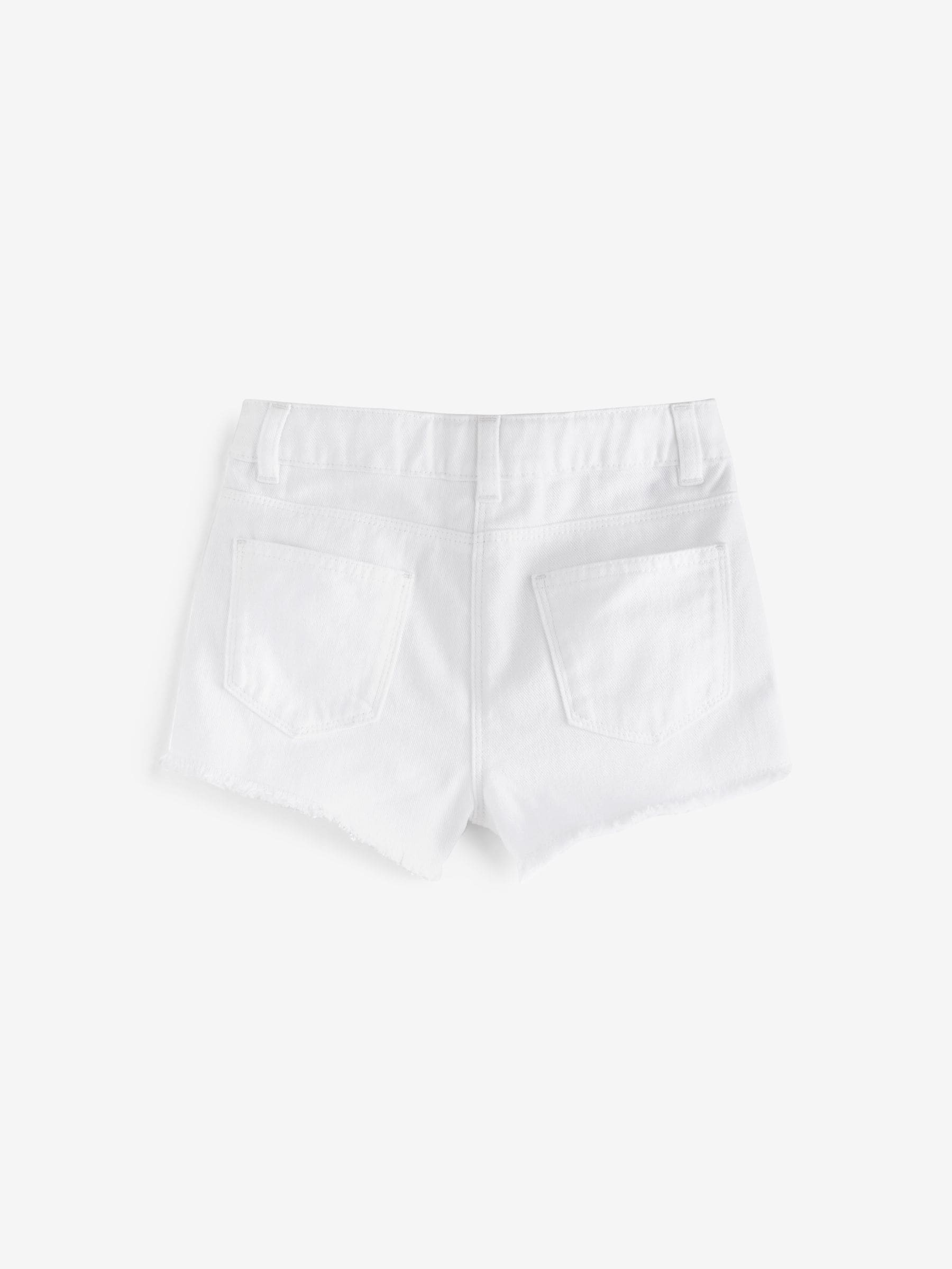 Dsiney Kidz - White Regular Length Frayed Edge Denim Shorts (3-16yrs) image 6