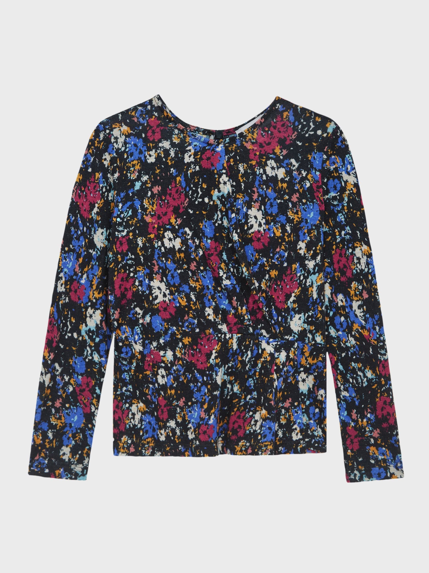 Dsiney Kidz - Reiss Navy Print Jackie 4-9 yrs Printed Jersey Top image 2
