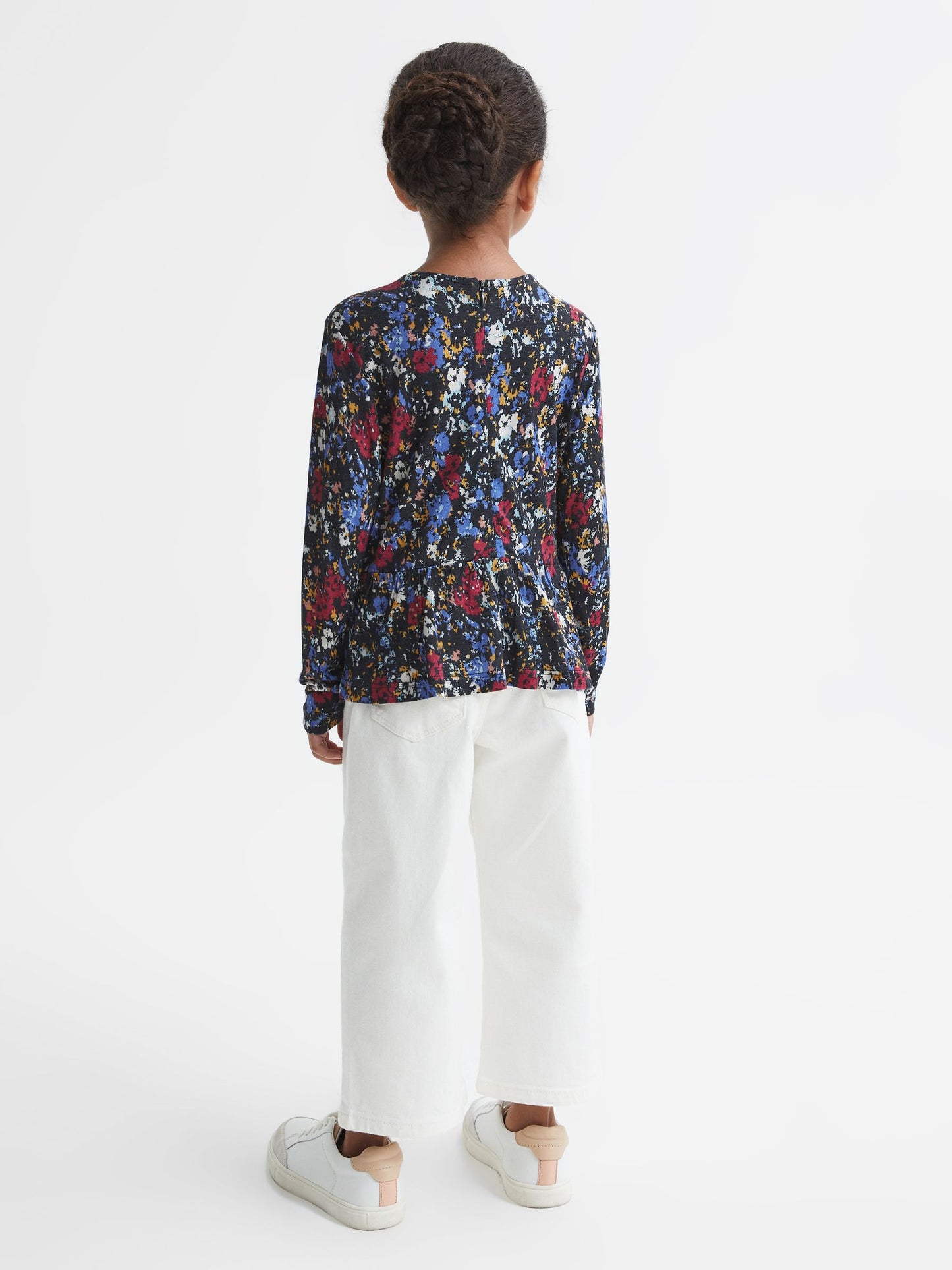Dsiney Kidz - Reiss Navy Print Jackie 4-9 yrs Printed Jersey Top image 5