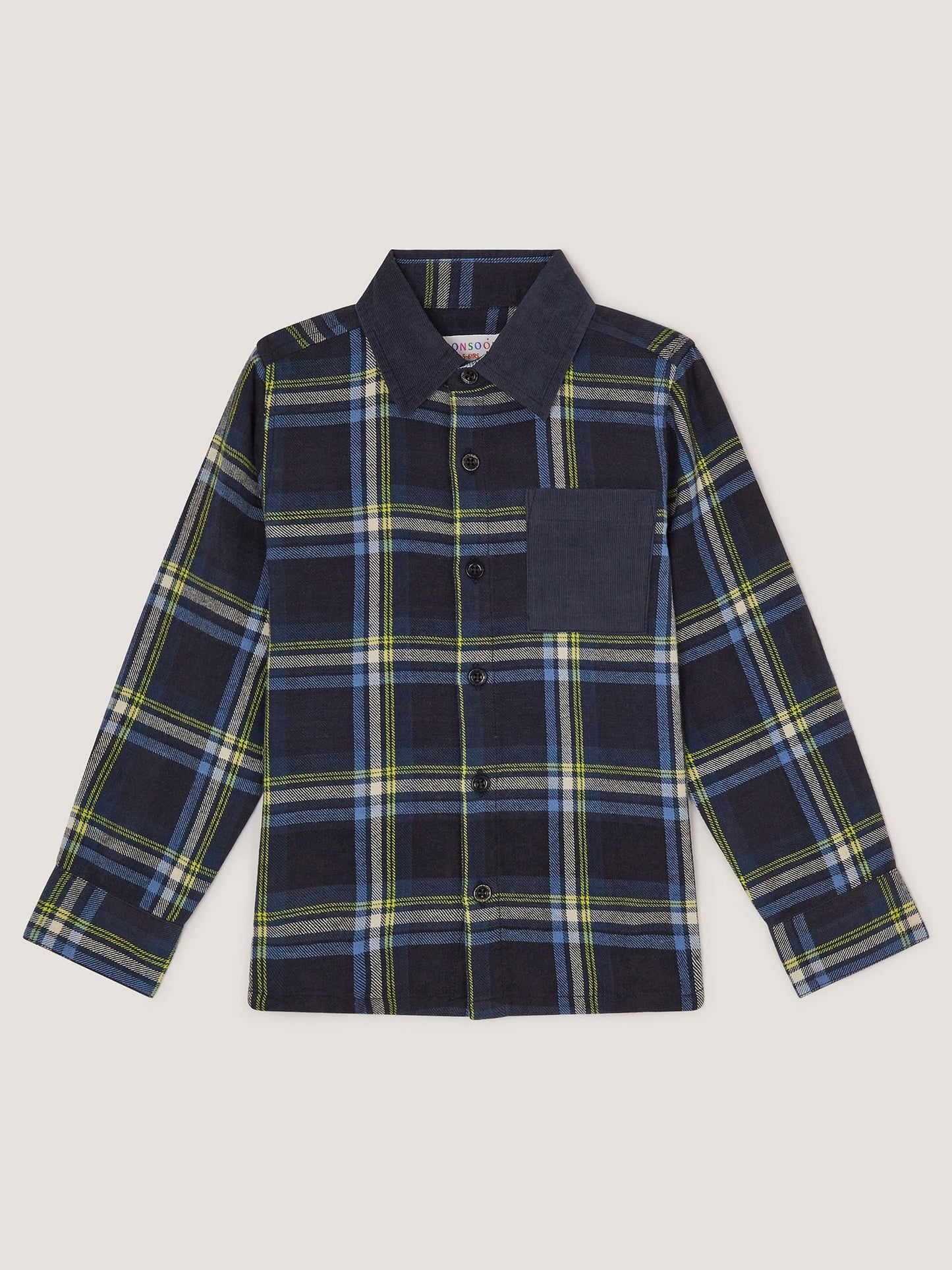 Dsiney Kidz - Monsoon Blue Check Print Shirt image 2