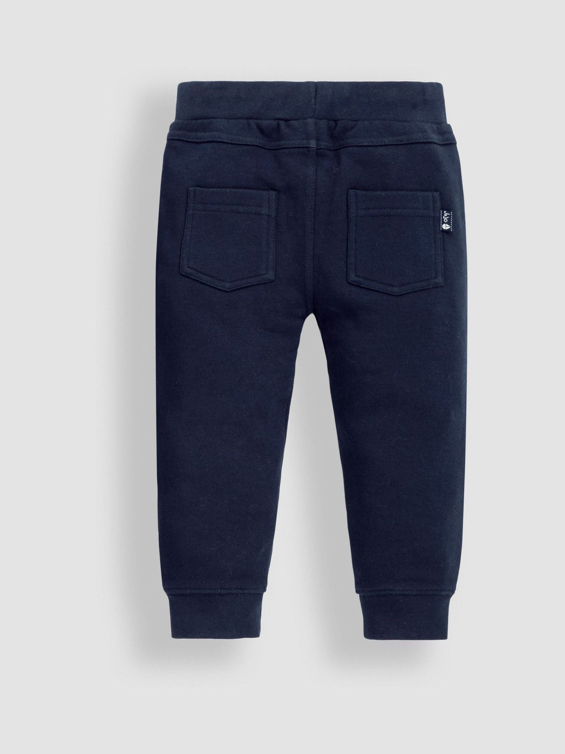 JoJo Maman Bébé Navy Blue & Indigo Blue 2-Pack Joggers image 4
