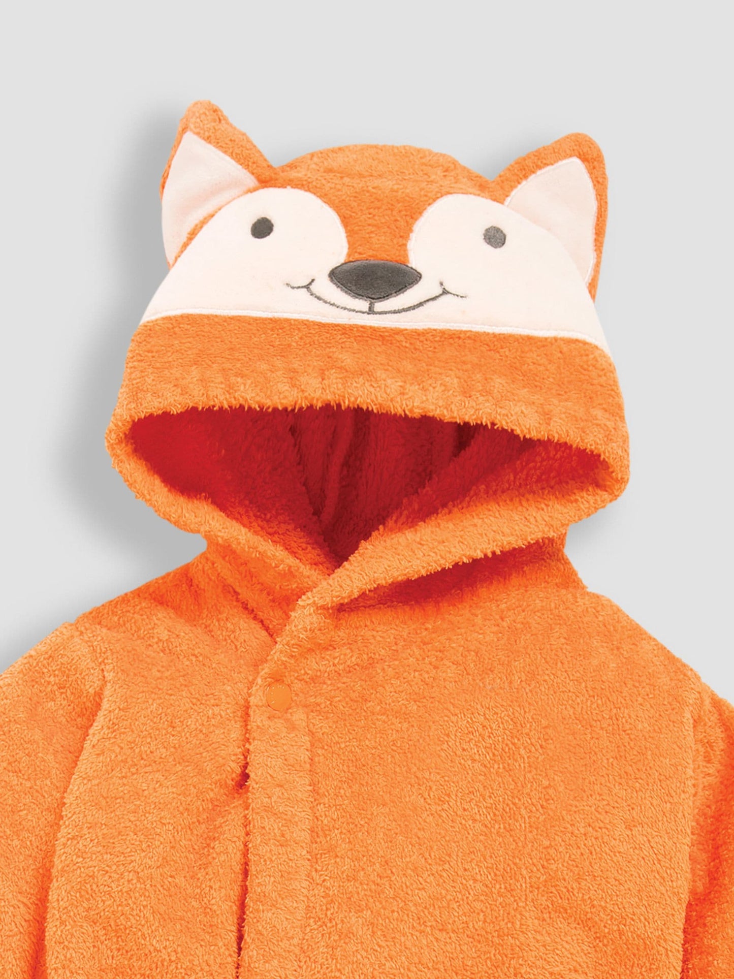 JoJo Maman Bébé Rust Orange Cotton Towelling Robe image 5