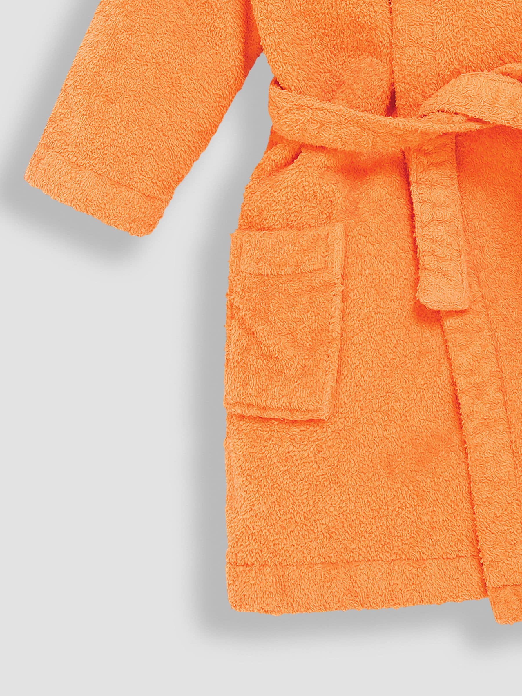 JoJo Maman Bébé Rust Orange Cotton Towelling Robe image 6