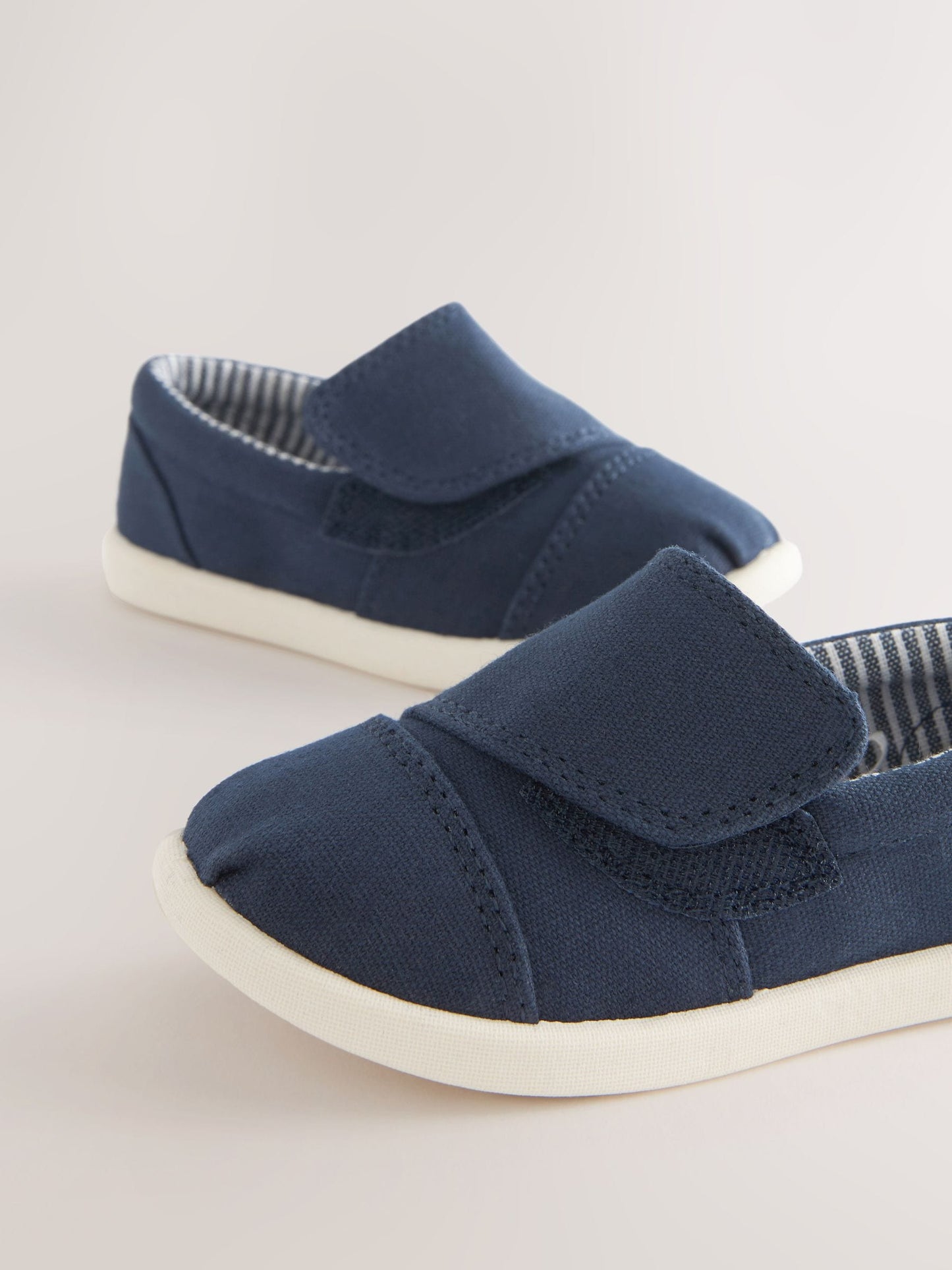 Navy Blue Touch Fastening Espadrille Shoes image 3